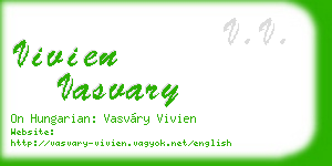 vivien vasvary business card
