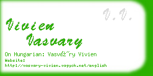 vivien vasvary business card